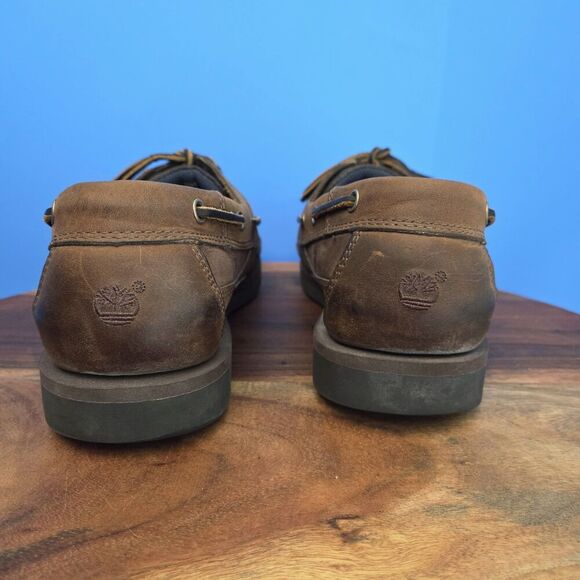 Timberland Echo Bay Top-Sider Deck Boat Shoes Men’s 11M Brown Nubuck #71024 - Picture 5 of 9